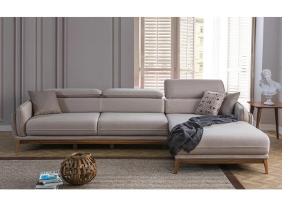 Wohnzimmer Einrichtung Designer Grau Ecksofa L-Form Sofa Couch Polstermöbel